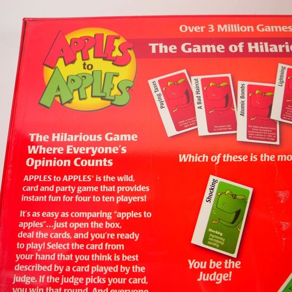 Apples To Apples Party Box Game Of Hilarious Comparisons New in Sealed Box - Picture 7 of 7